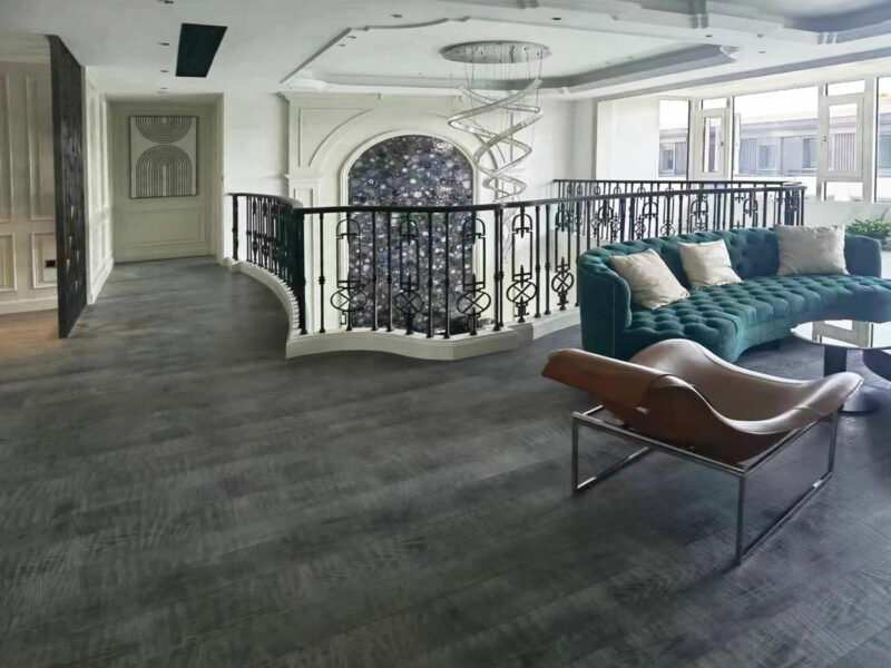Rovere europeo Antracite luxury home cina