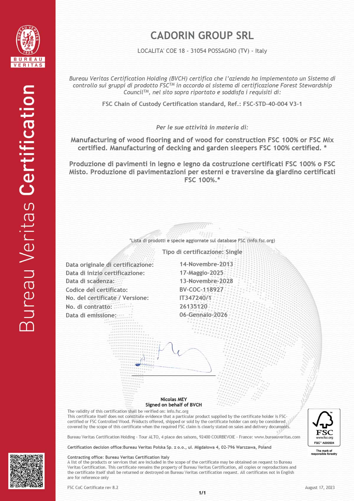 wood certification
